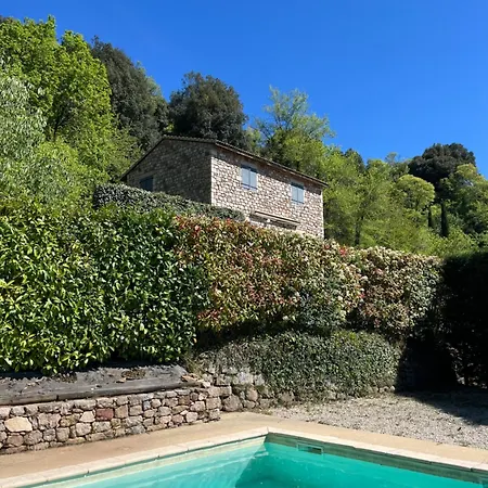 펜션 Maison En Pierre Avec Vue Exceptionnelle & Piscine Privee Au Calme *